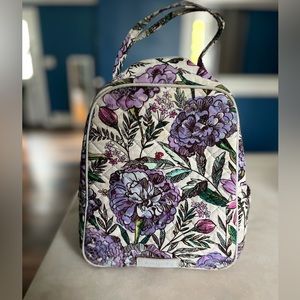 Vera Bradley Retired Pattern Lavender Meadows Lunch Bunch Bag, Barely Used